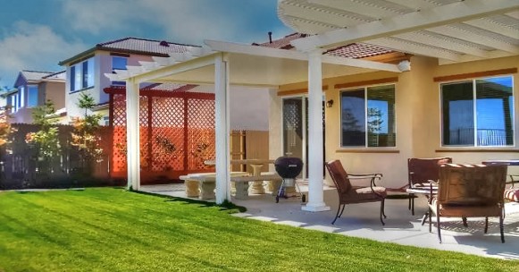 Double Lattice Patio Cover, California